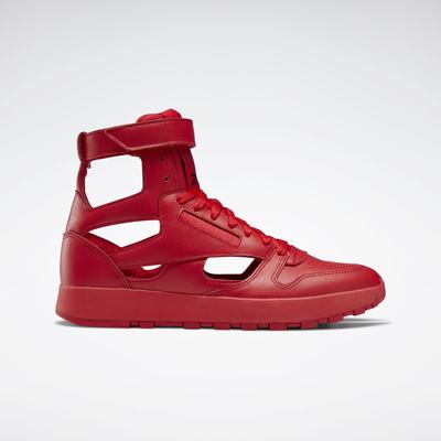 Reebok Men's Maison Margiela Classic Leather Tabi High Shoes Red,US-28376